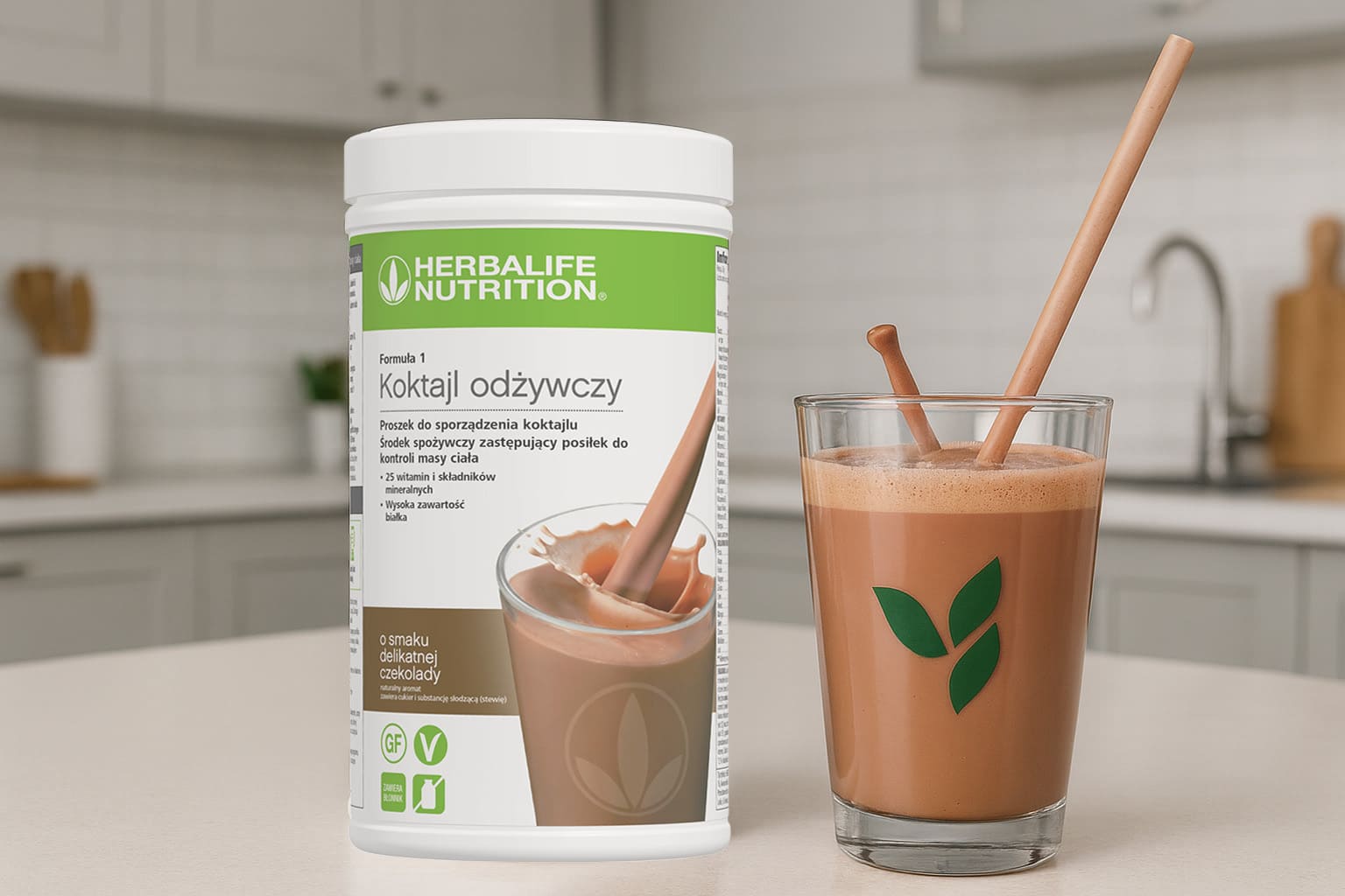 Koktajl Herbalife Formula 1 delikatna czekolada 550 g