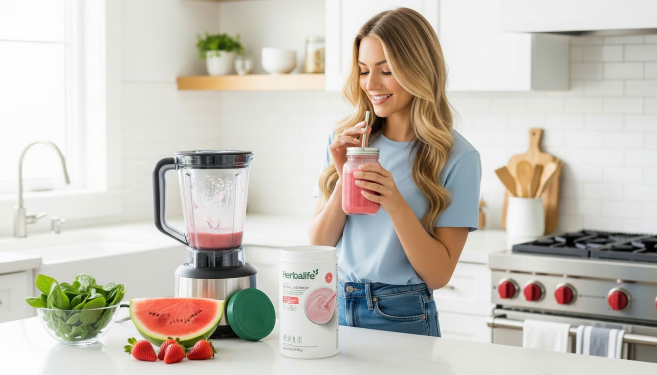 Koktajl Herbalife Formula 1 truskawkowo-arbuzowy 550 g, edycja limitowana